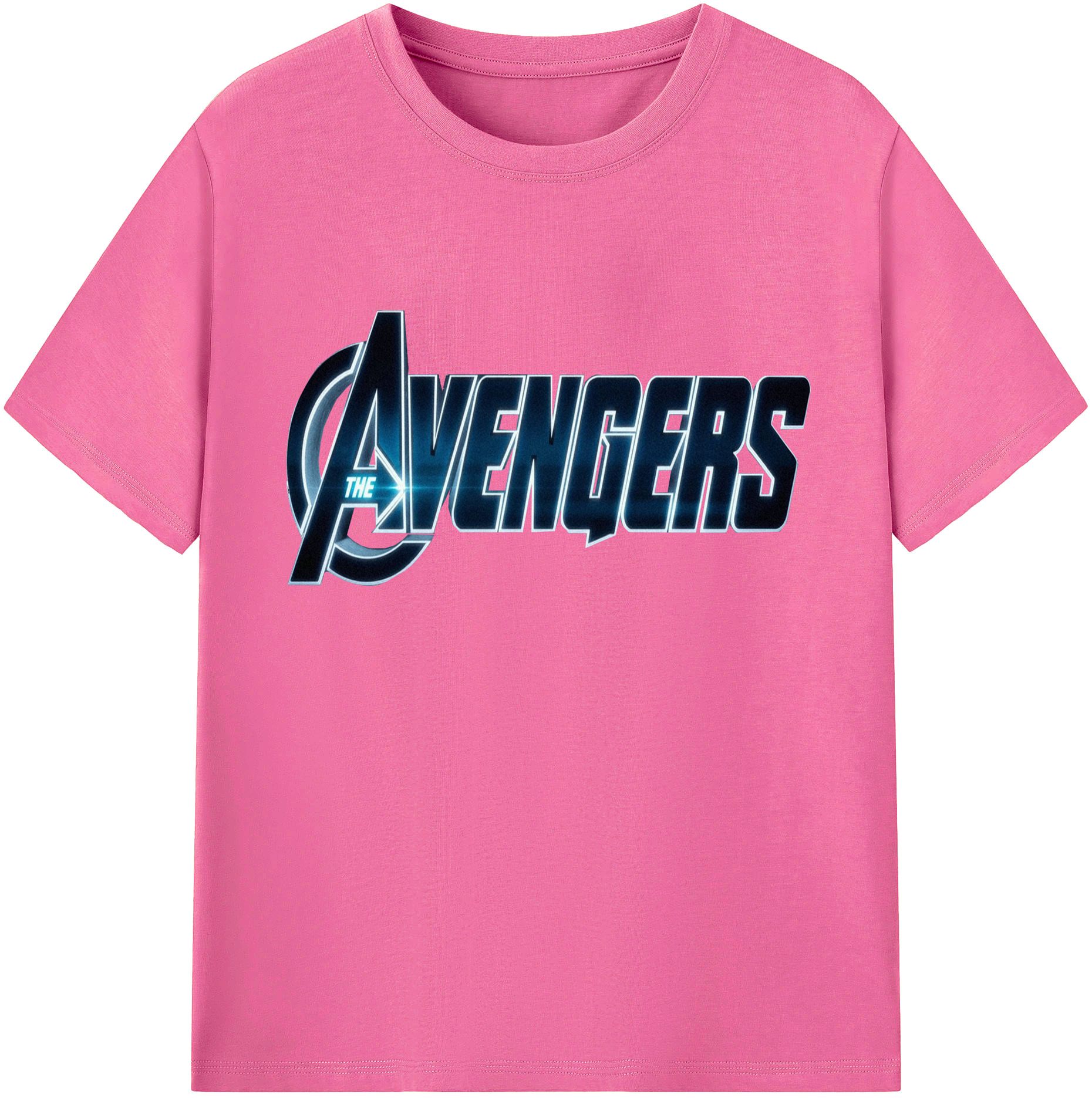 （画像用） アベンジャーズ The Avengers レディースカジュアルプリントTシャツ（綿100％）